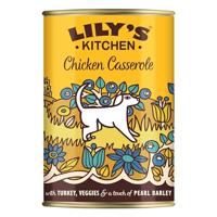 Lily's Kitchen Casserole kip met kalkoen natvoer hond 2 trays (12 x 400 g) - thumbnail
