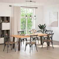 Console tafelpoten 4 st 72 cm staal naturel - thumbnail