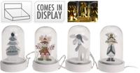 Kerstfiguur led in stolp 9 cm 4 Nampook - Nampook - thumbnail
