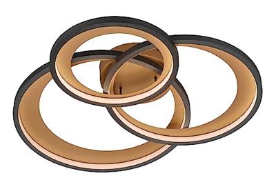 Trio PlafonnièreGranada 3-rings goud met zwart - 673810332