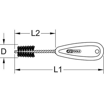 KS Tools Koperen binnenborstel, 28 mm 201.1228 2011228 1 stuk(s)