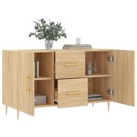 Dressoir 100x36x60 cm bewerkt hout sonoma eikenkleurig - thumbnail
