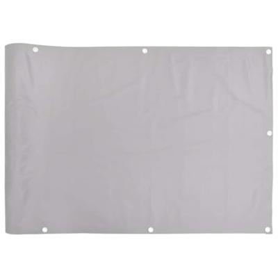 VidaXL Balkonscherm 1000x120 cm pvc grijs