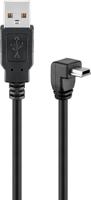 goobay USB-A > Mini USB 90º kabel - thumbnail