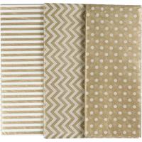 Creotime tissuepapier met print 50 x 70 cm goud 6 stuks - thumbnail