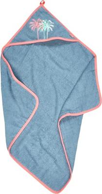 Playshoes badcape Palmbomen jeansblauw-75 x 75 cm