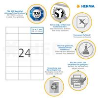 Etiket HERMA 8644 70x37mm premium wit 240stuks - thumbnail