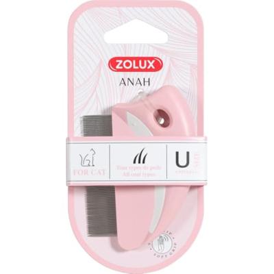 Zolux anah vlooienkam rond roze / wit