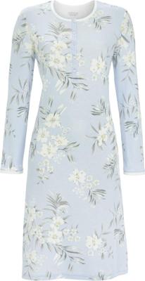 Warm blauw nachthemd bloemen