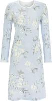 Warm blauw nachthemd bloemen - thumbnail