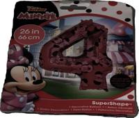 Folieballon Cijfer 4 Minnie Mouse Roze (66cm) - thumbnail