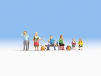 NOCH 15872 H0 Wandelaars figuren Geverfd, Staand - thumbnail