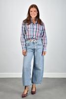 JOHNY blouse Mags pink check - thumbnail