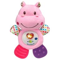 Vtech Bijtring Nijlpaardje roze - thumbnail