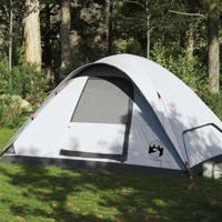 VidaXL Koepeltent 6-persoons waterdicht verduisterend stof wit - thumbnail