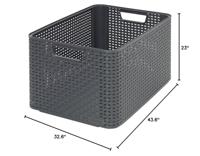 Curver style opbergmand 30l antraciet - thumbnail