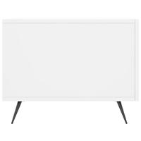 Salontafels 2 st 50x50x40 cm bewerkt hout wit - thumbnail