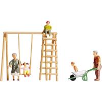 NOCH 15589 H0 Grootouders en kleinkinderen figuren Geverfd, Staand - thumbnail