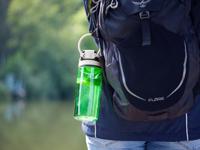 Leifheit 3267 flip tritan drinkfles 550 ml groen - thumbnail