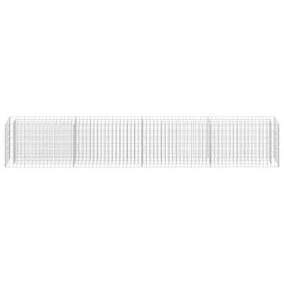 Gabion plantenbak verhoogd 360x30x60 cm gegalvaniseerd staal