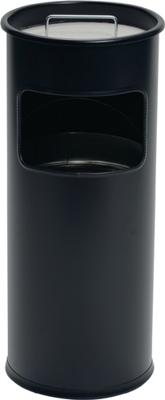 Durable 3330 333001 Afvalbak 17 l Plaatstaal (l x b x h) 305 x 302 x 687 mm Zwart Met asbak 1 stuk(s)