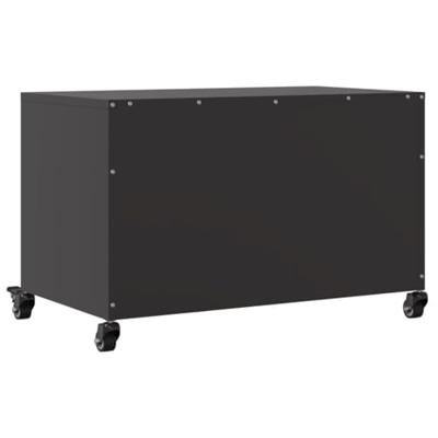 Tv-meubel 68x39x43,5 cm staal zwart