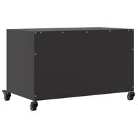 Tv-meubel 68x39x43,5 cm staal zwart - thumbnail