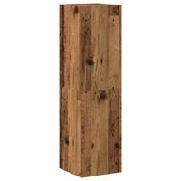 7-delig Tv-meubelset wandmontage bewerkt hout oud houtkleurig - thumbnail