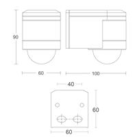 Steinel IS240DUO wit bewegingsmelder - 602819 - thumbnail