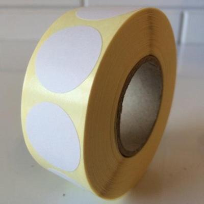 Etiket 25 mm rond wit 1000 rol
