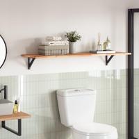 Tafelblad rechthoekig 140x40x2 cm massief acaciahout - thumbnail