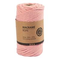 Creativ Company Macrame koord roze, 55m - thumbnail