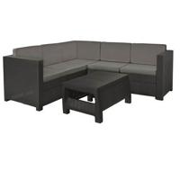 Provence 5-zits kunststof hoekbank - thumbnail