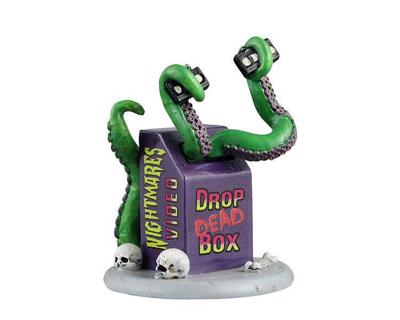 Halloweenminiatuur Drop Dead Box 5x10x16 cm - Lemax