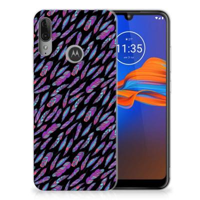 Motorola Moto E6 Plus | TPU bumper | Feathers Color