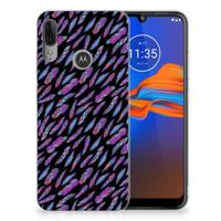 Motorola Moto E6 Plus | TPU bumper | Feathers Color - thumbnail