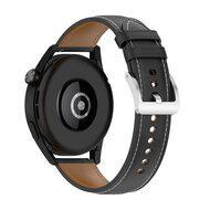 Garmin Venu 2 & 3 - Luxe leren bandje - Zwart Garmin Venu 2 & 3 - Luxe leren bandje - Zwart