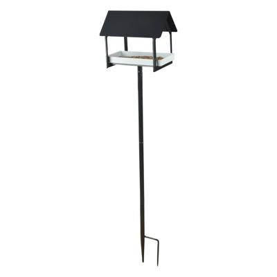 Esschert Design Voedertafel op pin Antraciet|wit design