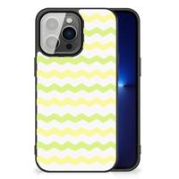 iPhone 13 Pro Back Case Waves Yellow - thumbnail