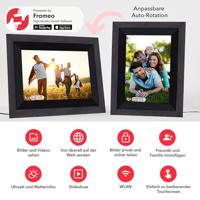 Rollei Smart Frame WiFi 105 Wooden Bl - thumbnail