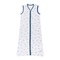 Meyco Boat baby slaapzak zomer 90 cm wit/jeans - thumbnail