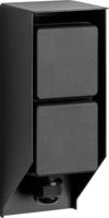 Tuinstopcontact Double Wall buitenstopcontact zwart - thumbnail