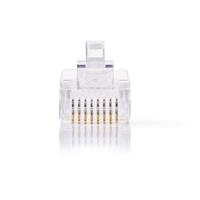 Nedis CCGB89300TP Netwerkconnector Rj45 (8p8c) Male - 10 Stuks Transparant - thumbnail