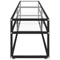 Tv-meubel 180x40x40,5 cm gehard glas transparant - thumbnail