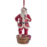 Wine kunststof h12 cm Ornament kerstbal VIII Kurt S. Adler - Kurt s adler - thumbnail