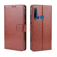Retro Crazy Horse textuur horizontale Flip lederen case voor Huawei P20 Lite (2019)/Nova 5i met houder & kaartsleuven & fotolijstjes (bruin) - thumbnail
