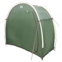 VidaXL Fietstent met dak met opslag groen 210 x 90 x 174 cm - thumbnail