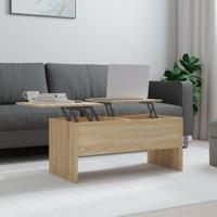 Salontafel 102x50,5x46,5 cm bewerkt hout sonoma eikenkleurig - thumbnail