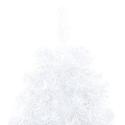 VidaXL Kunstkerstboom met standaard half 150 cm pvc wit