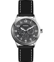 Horlogeband Fossil BQ2308 Leder Zwart 22mm - thumbnail